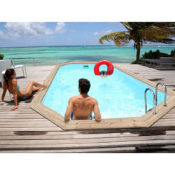 Piscine bois Habitat Et Jardin Cordoue - 3.48 x 2.15 x 1.18 m
