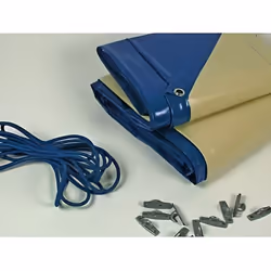 Bâche hiver pour piscine Cordoue - 280 gr/m² - bleu