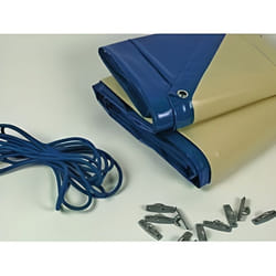Bâche hiver pour piscine Cordoue - 280 gr/m² - bleu
