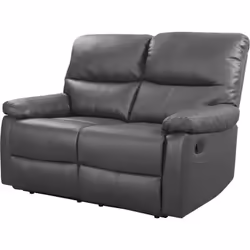 Description générale Le fauteuil relax 2 places 'Lincoln' en gris est un choix idéal pour se détendre à la maison. Avec son d ...