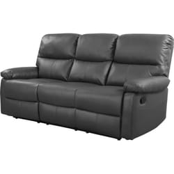 Habitat Et Jardin - Canapé relax 'Lincoln' - 197 x 89 x 103 cm - 3 places - Gris