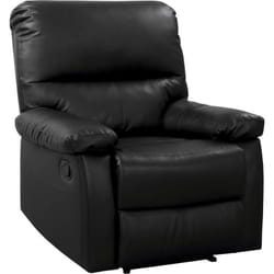 Fauteuil relax 'Lincoln' - 90 x 89 x 103 cm - Noir