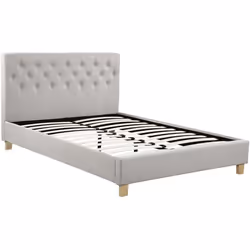 Habitat Et Jardin Lit Double "emmy" - 140 X 190 Cm - Beige