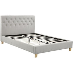 Lit double Emmy - 140 x 190 cm - Beige