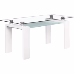 Description générale Sublimez vos repas ou vos soirées avec la table de repas 'Eva'. Son design sobre et élégant en fait un a ...