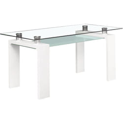 Habitat Et Jardin - Table repas 'Eva' - 150 x 80 x 75 cm - Blanc laqué