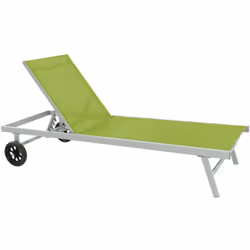 Bain de soleil en aluminium et textilène "Bella" Le bain de soleil de l'été Comme une envie de soleil Faîtes de la place pour ...
