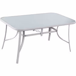 Table de jardin "Cordoba" Cette table de jardin en acier a un design de style industriel à votre patio, jardin ou salle à man ...