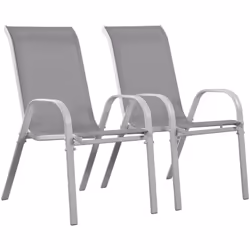 Lot de 2 fauteuils de jardin "CORDOBA" Lot de 2 fauteuils de jardin - Un style aux formes élégantes - Structure solide et lég ...