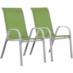 Lot de 2 fauteuils de jardin "CORDOBA" Lot de 2 fauteuils de jardin - Un style aux formes élégantes - Structure solide et lég ...