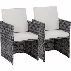 Lot de 2 fauteuils Chicago Nous vous proposons ce magnifique lot de 2 fauteuils de jardin Chicago. Ses coussins épais assuren ...