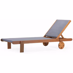 Bain de Soleil en bois exotique "Saïgon" Nous vous proposons ce magnifique bain de soleil "Saïgon" , ses lignes épurées et él ...
