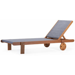 Habitat Et Jardin - Bain de Soleil en bois exotique 'Saïgon' - Maple - Gris
