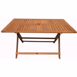 Table pliante en bois exotique "Hong Kong" La table pliante "Hong Kong" est parfaite pour accueillir votre famille ou vos ami ...