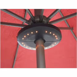 Eclairage de jardin "Umbrella" - Enceinte arceau - Ø20 x H3 cm : - 20 LEDS - Autonomie : 4 à 6 h - Recharge par port USB - Té ...
