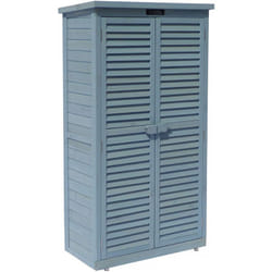 Habitat Et Jardin - Armoire de jardin 'Space' - 87 x 46.5 x 160 cm - Bleu ciel