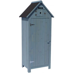 Armoire de jardin 'Cabanon' - 77 x 54.5 x 179 cm - Bleu ciel