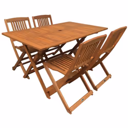 Salon de jardin repas "Hongkong 4" Nous vous proposons le s alon de jardin repas en bois exotique "Hongkong 4" , il est compo ...