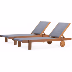 Bain de soleil en bois exotique et textilène "Saïgon" Envie d'un bain de soleil ? > Un air d'exotisme Aménagez-vous un jardin ...