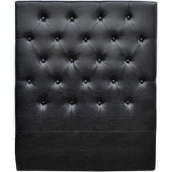 Habitat Et Jardin - Tête de lit capitonnée 'Déco' - 99 cm - Noir - En pvc