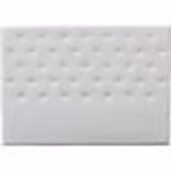 Tête de lit capitonnée Déco - 149 cm - Blanc - En PVC