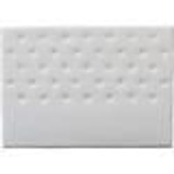 Tête de lit capitonnée Déco - 149 cm - Blanc - En PVC