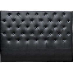 Habitat Et Jardin - Tête de lit capitonnée 'Déco' - 169 cm - Noir - En pvc