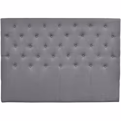 Tête de lit capitonnée "Déco" - 189 cm pour lit: 180 x 200 cm - Gris - En tissu Tête de lit capitonnée "Déco" Pour un look si ...