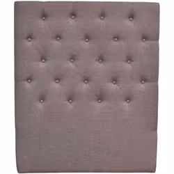 Tête de lit capitonnée "Déco" - 99 cm pour lit: 90 x 190 cm - Taupe - En tissu Tête de lit capitonnée "Déco" Pour un look sim ...