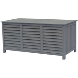 Habitat Et Jardin - Coffre de jardin en bois 'Macao' - 130 x 64 x 60 cm - Anthracite