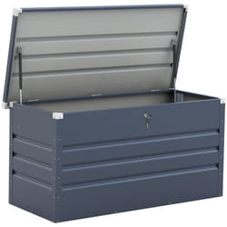 Coffre de jardin métal 'Store' - 480 l - 132 x 61 x 60 cm - Gris