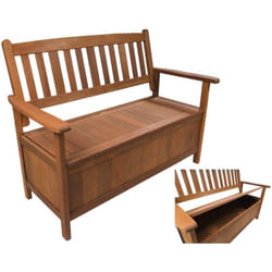 Habitat Et Jardin - Banc de jardin 2 places avec coffre 'Manille' - Mapel en Bois - Marron