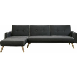 Canapé d'angle convertible et réversible 'Jules' - 3 places - Gris