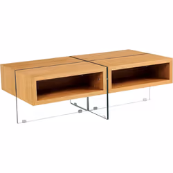 Habitat Et Jardin Table Basse "milano" - 120 X 60 X 40 Cm - Finition Chêne