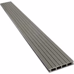 Habitat Et Jardin Lot De 3 Lames De Terrasse Composite Alvéolaires - Long: 2,4m - Surface 1m² - Gris