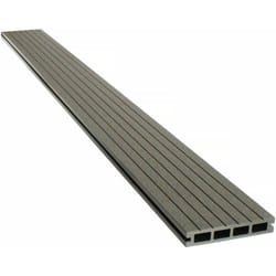 Habitat Et Jardin - Lot de 3 lames de terrasse composite alvéolaires - Long: 2,4m - surface 1m² - Ardoise