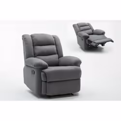 Habitat Et Jardin Fauteuil Relax "buckingham" - 85 X 93 X 100 Cm - Gris Clair