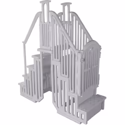 Habitat Et Jardin - Escalier double pour piscine ' Bruno ' avec porte de sécurité pour enfant