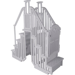 Habitat Et Jardin - Escalier double pour piscine ' Bruno ' avec porte de sécurité pour enfant
