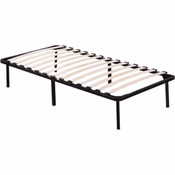 Description générale Ce sommier cadre à lattes mesure 92 x 192 cm et est conçu avec une structure en fer robuste et 13 lattes ...