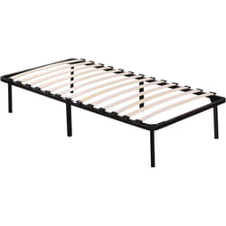 Habitat Et Jardin - Cadre à lattes + pieds pour matelas de 90 x 190 cm - 13 lattes