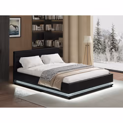 Description générale Le lit avec LED 'Anastasia' est un meuble au design moderne et sobre, parfait pour apporter une touche d ...