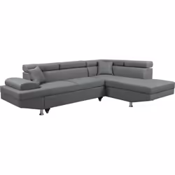 Le canapé d'angle Sophia Luxe est idéale pour ceux qui sont à la racherche d'un grand canapé, solide et convertible ! Il se t ...