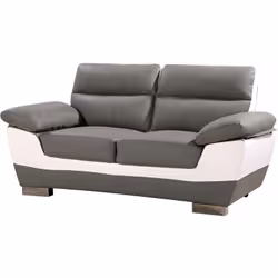 Description générale Ce canapé fixe 'Dallas' en cuir reconstitué et PVC est parfait pour créer un espace détente dans votre s ...