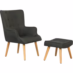 Fauteuil style scandinave tissu "Odense" Ce fauteuil de style scandinave est parfait pour illuminer votre intérieur et y appo ...