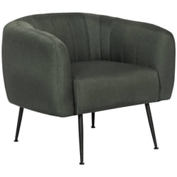 Habitat Et Jardin - Fauteuil en tissu 'Diana' - 1 place - Gris foncé