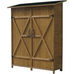 Habitat Et Jardin Armoire De Jardin "espacio"- 140 X 49 X 162 Cm - Marron