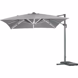 Profitez de vos soirées d'été avec le parasol SUN 3 LUX. Avec son éclairage LED , notre parasol vous permet de prolonger vos  ...