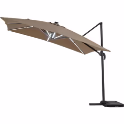 Parasol déporté avec LED "Sun 4 Luxe" 3 x 4 m Profitez de vos soirées d'été avec le parasol SUN 4 LUXE. Avec son éclairage LE ...