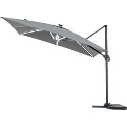 Habitat Et Jardin - Parasol jardin déporté avec led 'Sun 4 Luxe' - 3 x 4 m - Gris